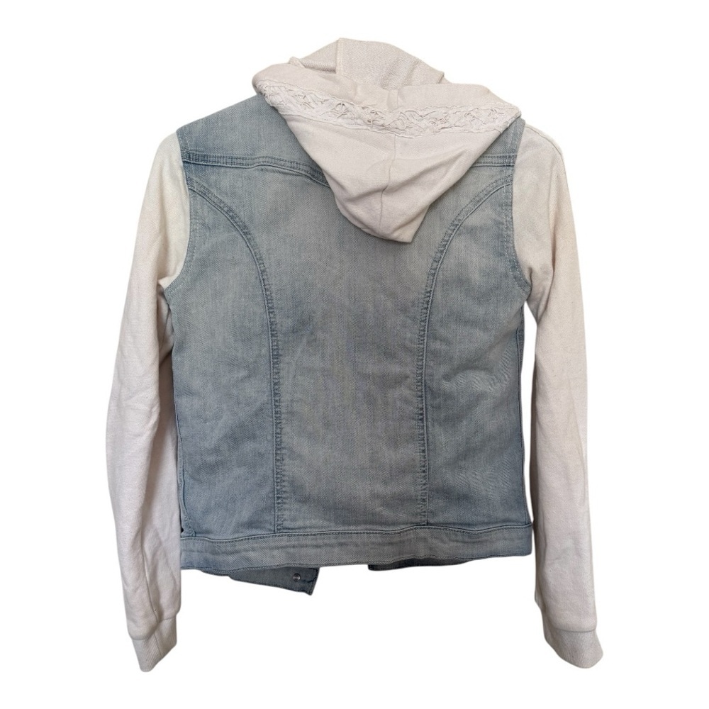 Bootlegger Denim Jacket with Hoodie Size Small - Picture 3 of 4